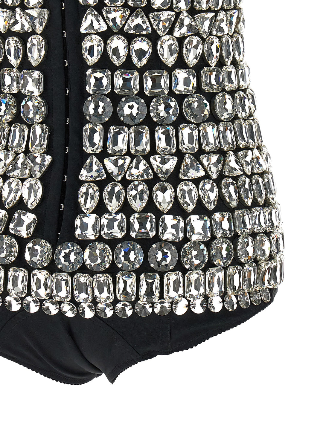 Dolce & Gabbana Crystal Bodysuit Tops - Silver | d16a0a358d4fc9b8724445c3de781f195b50087b