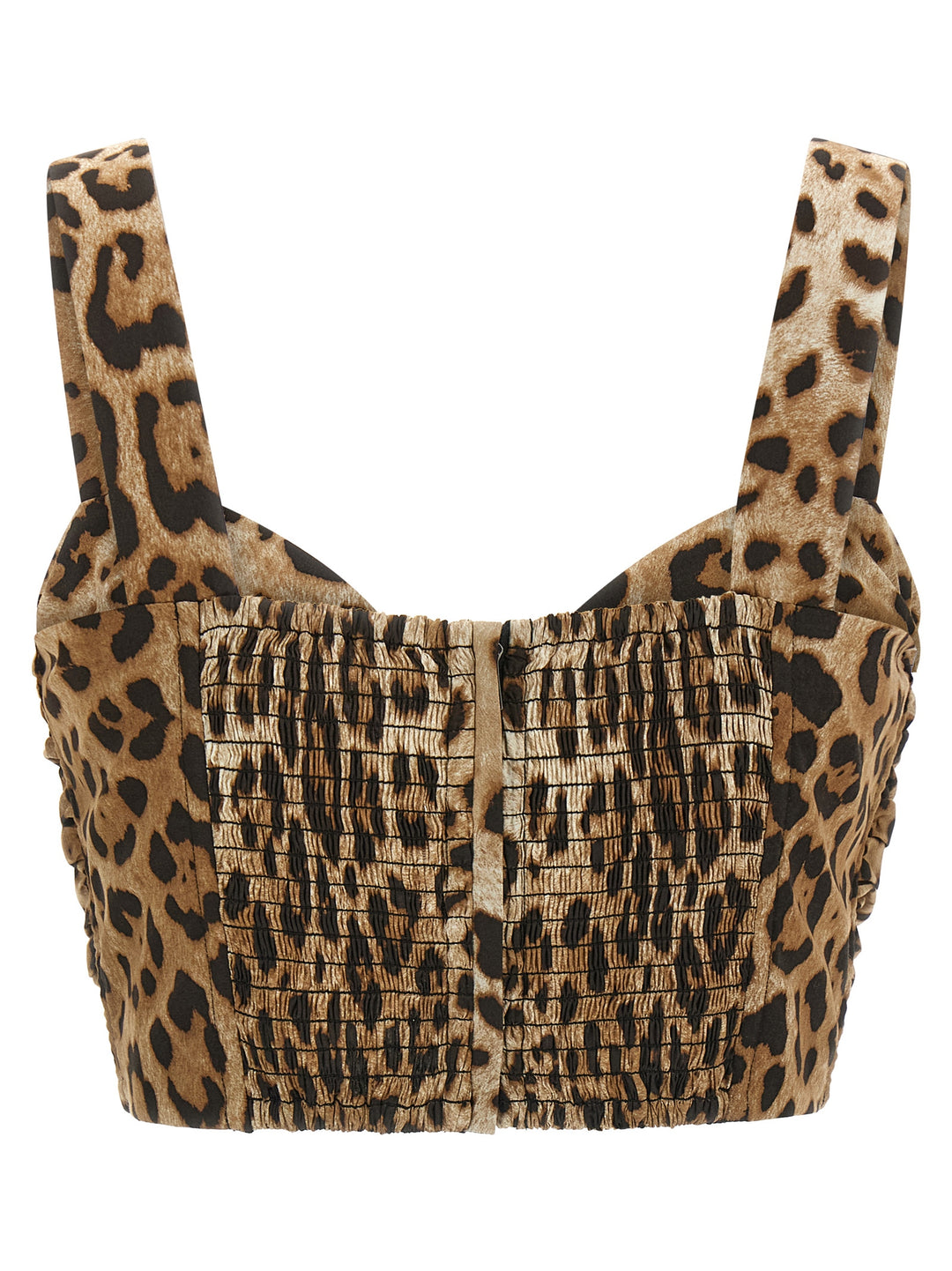 Dolce & Gabbana Sweetheart Neckline Top Tops - Brown | 3243880b28878913620c971fb910563b2c2da368