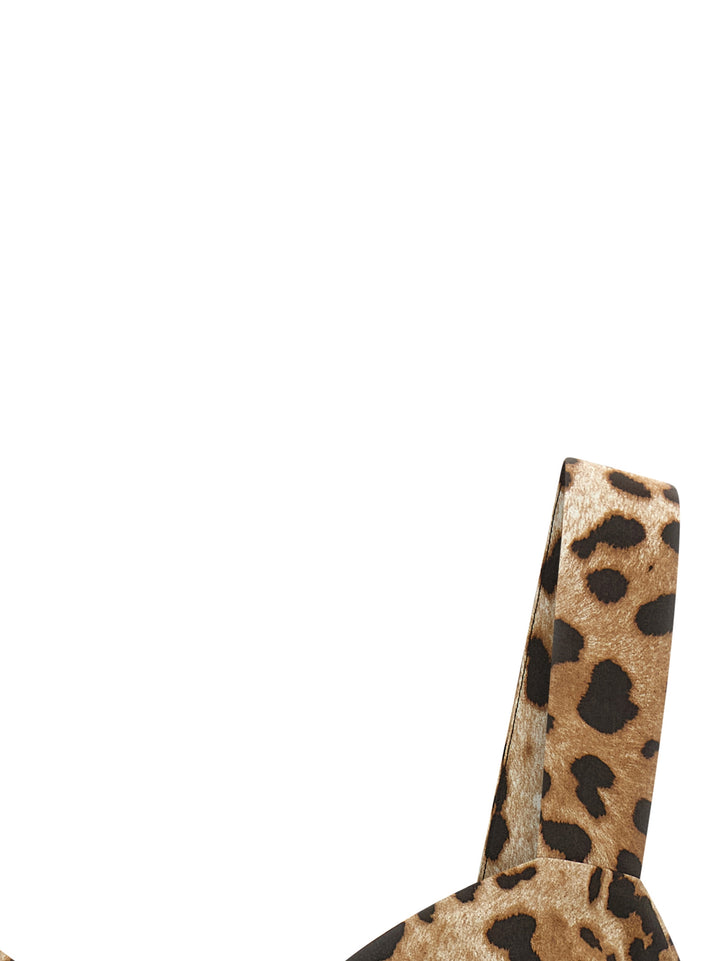 Dolce & Gabbana Sweetheart Neckline Top Tops - Brown | 67592114751481b1c115f7ddb12191852a66cd40