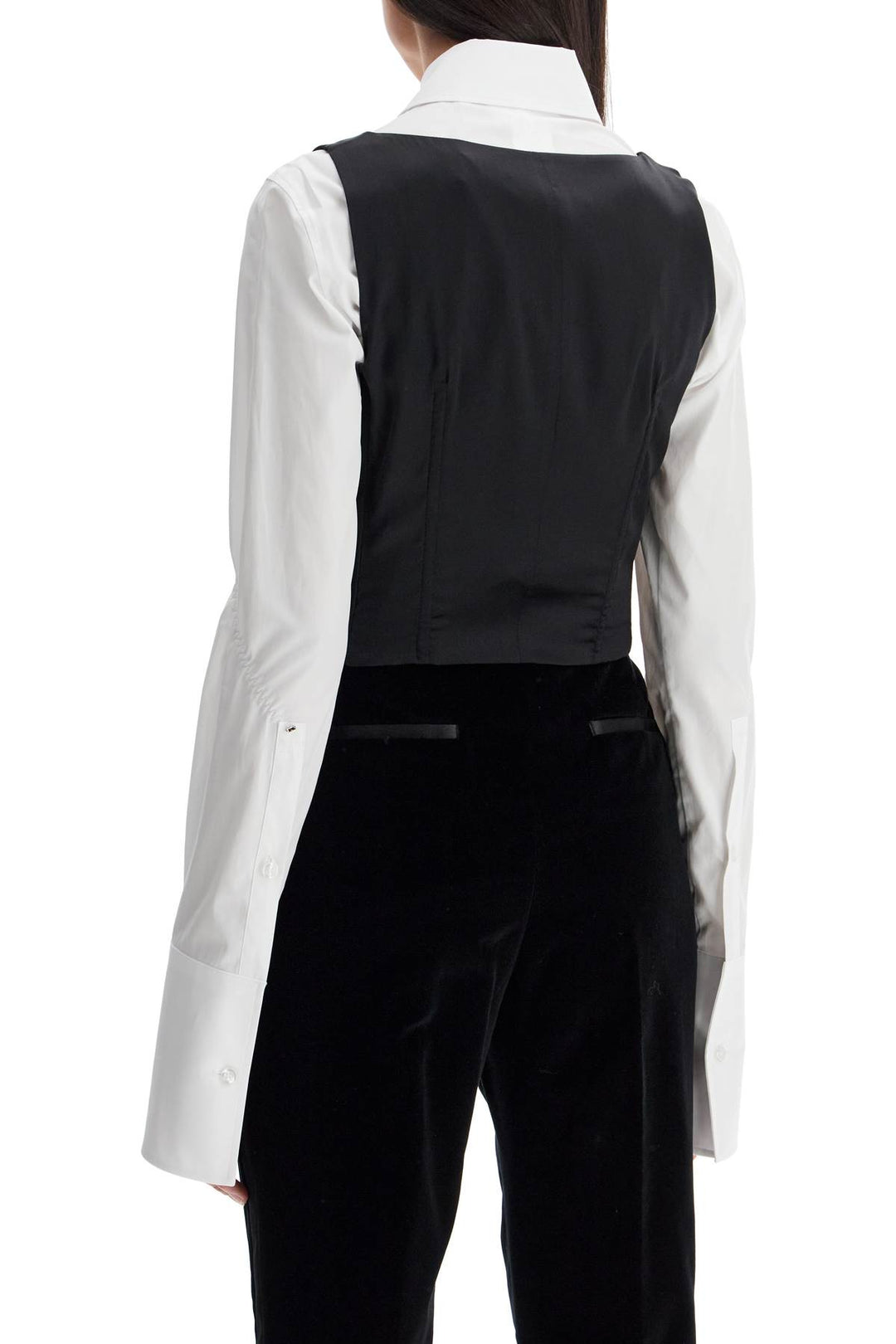 Gilet Tuxedo In Seta