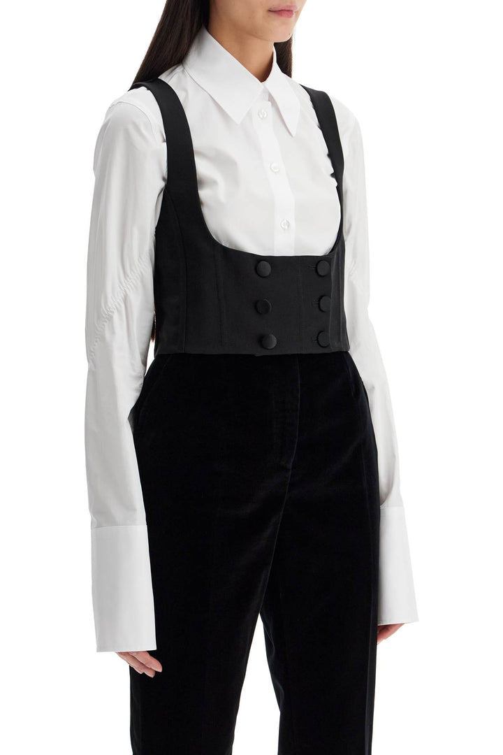 Gilet Tuxedo In Seta