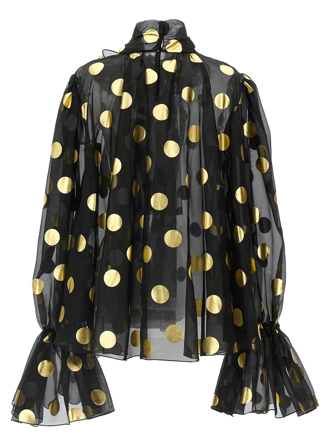 Polka Dot Lamé Blouse Shirt, Blouse Multicolor