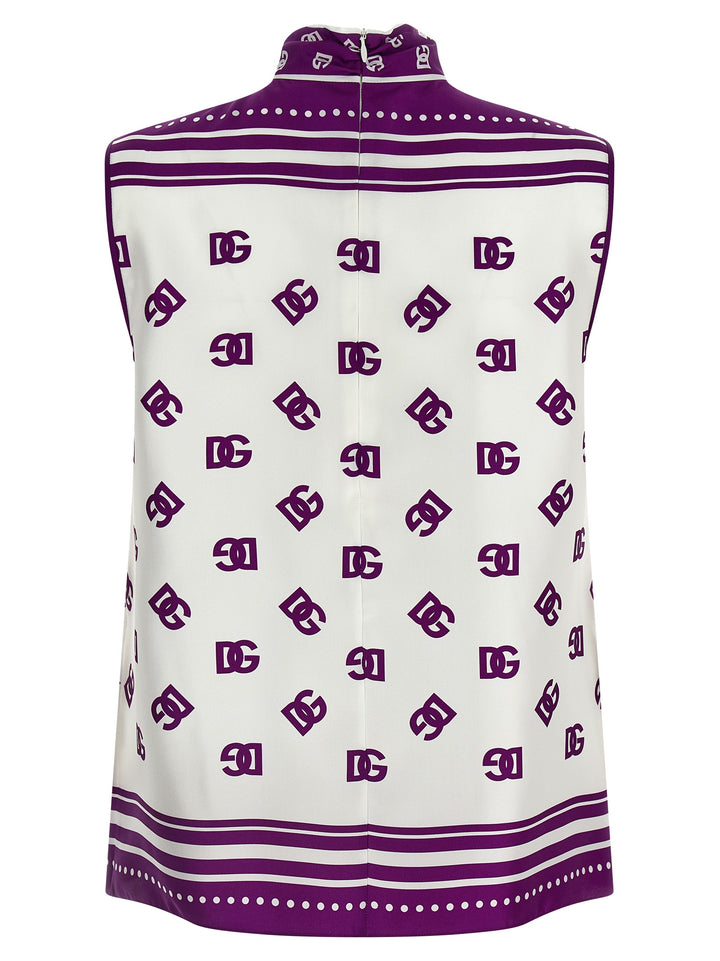 Dolce & Gabbana Dg Press Top Tops - Purple | 6f0a0840c83b43c17d3d9852f95eb88e0ff43885