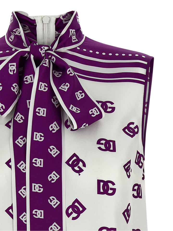 Dolce & Gabbana Dg Press Top Tops - Purple | 2c7511662801a51a399c4cc54a545a47de178f8b