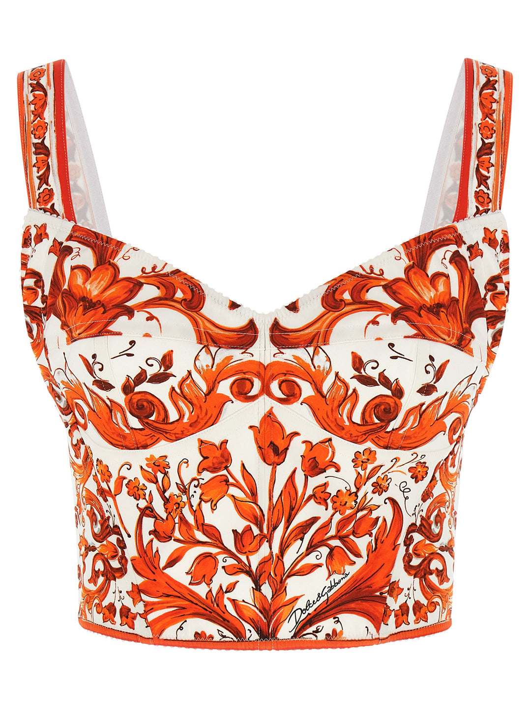 Dolce & Gabbana Maiolica Tops - Orange | 19cae9bdf72a84988e799047887f1761437b7a88