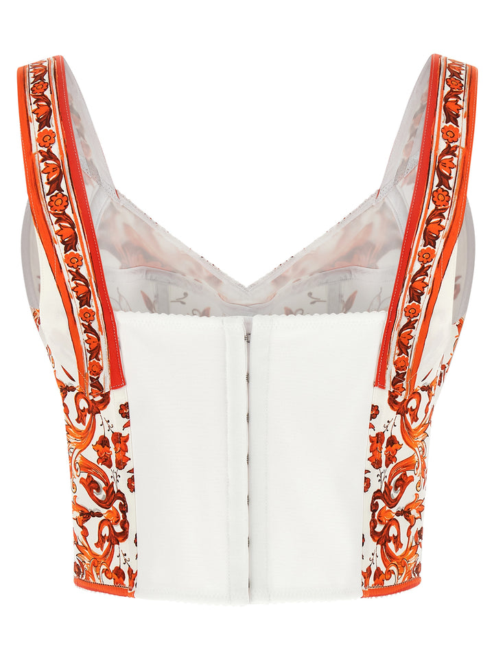 Dolce & Gabbana Maiolica Tops - Orange | a919f5127b6d4c7f63df408393b1acad2ff93b87