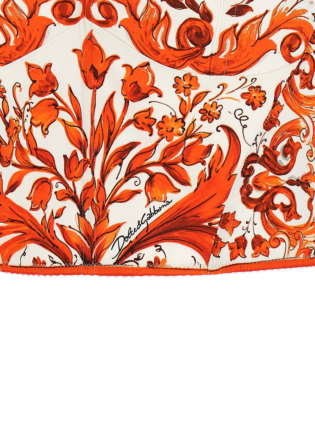 Dolce & Gabbana Maiolica Tops - Orange | fbf026737d578981b789240f9bc381eb6392af3b