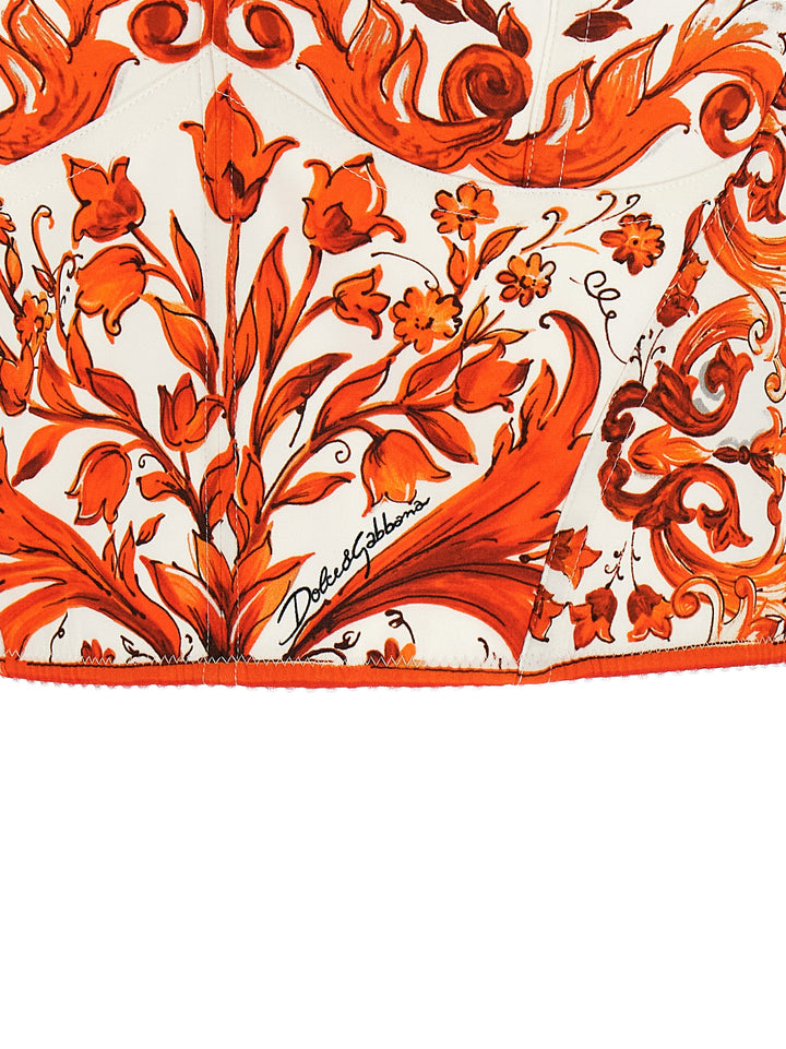 Dolce & Gabbana Maiolica Tops - Orange | fbf026737d578981b789240f9bc381eb6392af3b