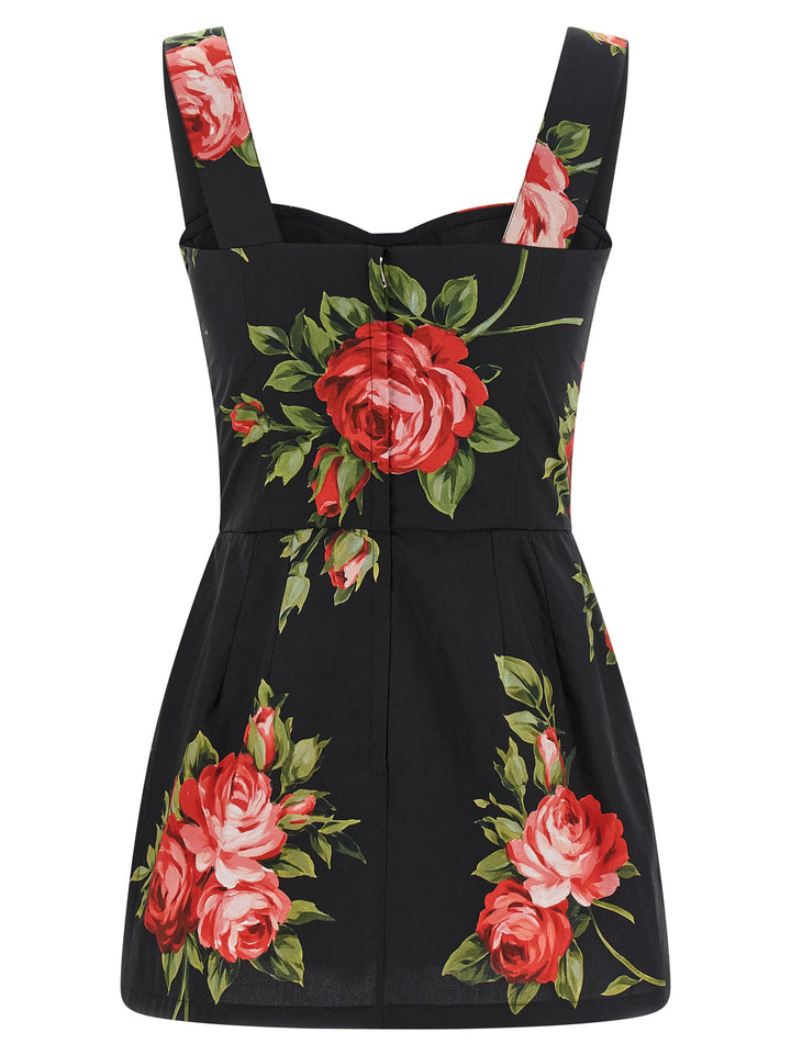 Dolce & Gabbana Bouquet Rose Tops - Black | be5053febd1b6ba57f6b6aab1475e52c5f6e2f2a