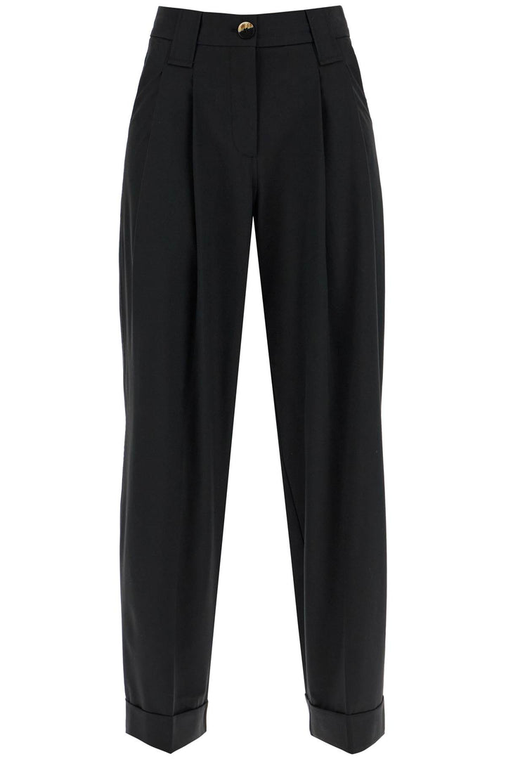 Double Pleat Fluid Trousers