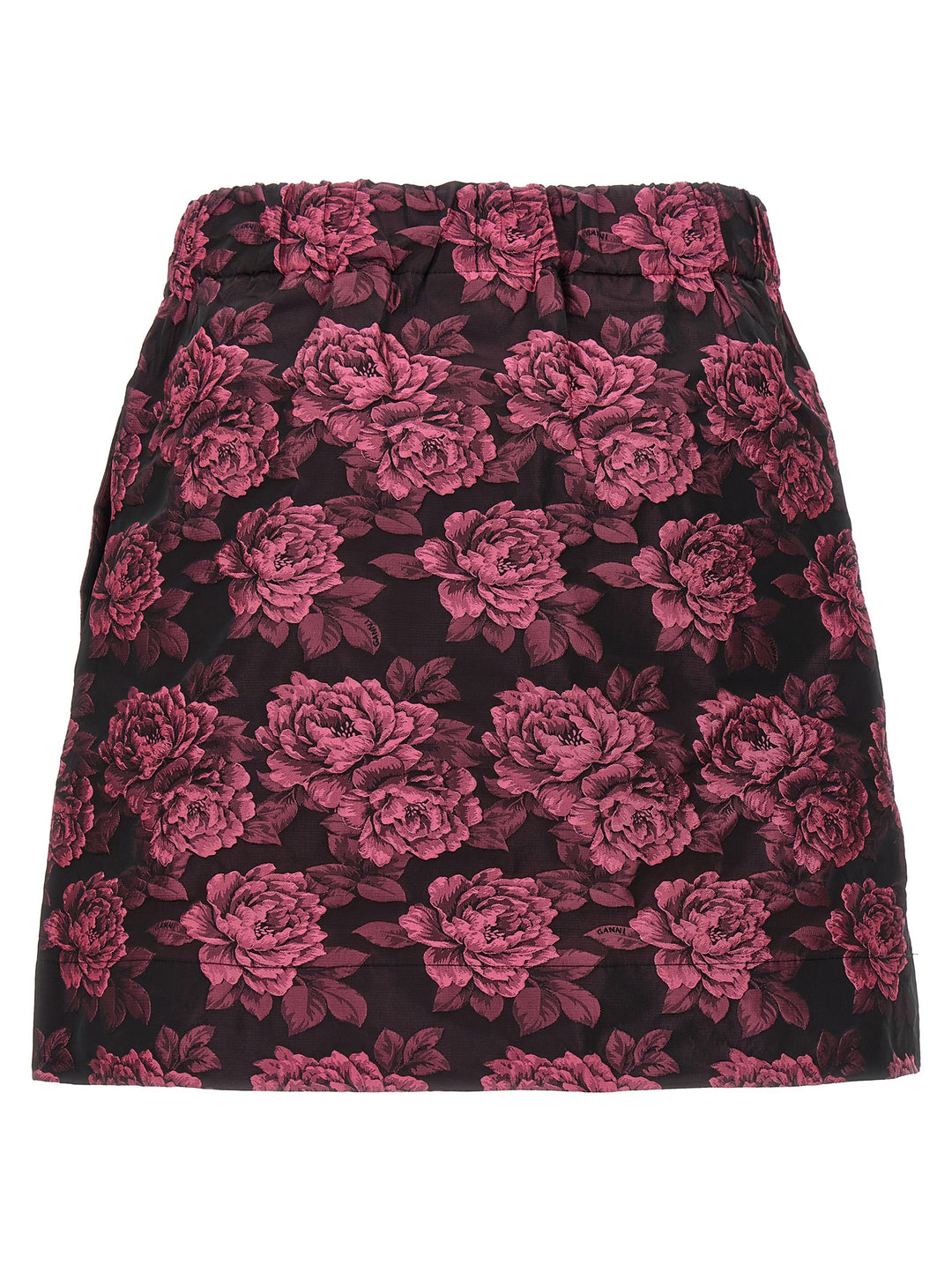 Floral Jacquard Skirt Skirts Fuchsia