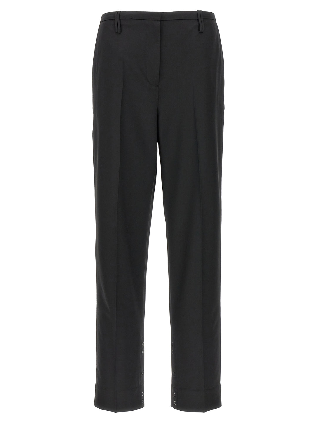 Pleated Trousers Pants Black