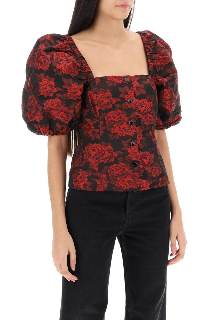 Blouse In Floral Jacquard