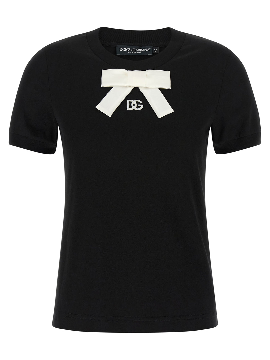 Dolce & Gabbana Bow T-shirt - Black | 549b096852c04eb21ad77a07e077fa2e1aac7cca