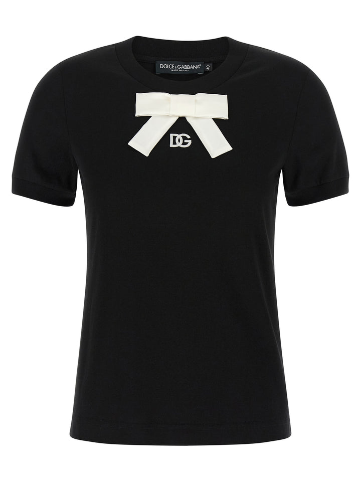 Dolce & Gabbana Bow T-shirt - Black | 549b096852c04eb21ad77a07e077fa2e1aac7cca