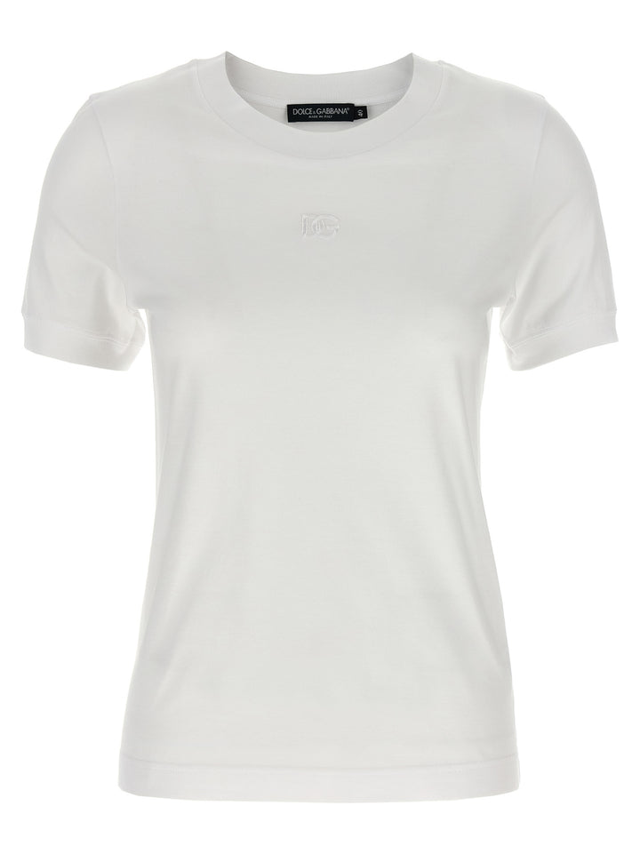 Dolce & Gabbana Logo Embroidery T-shirt - White | 7ea96cae78bdb6f20ebf160c23f3060e4c8eebde