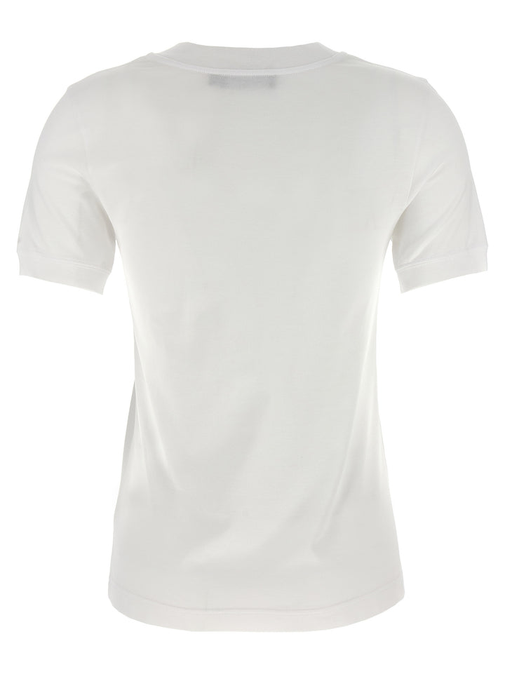Dolce & Gabbana Logo Embroidery T-shirt - White | 42a80cdbf12fb2c098ef01fe107454b8012c228e