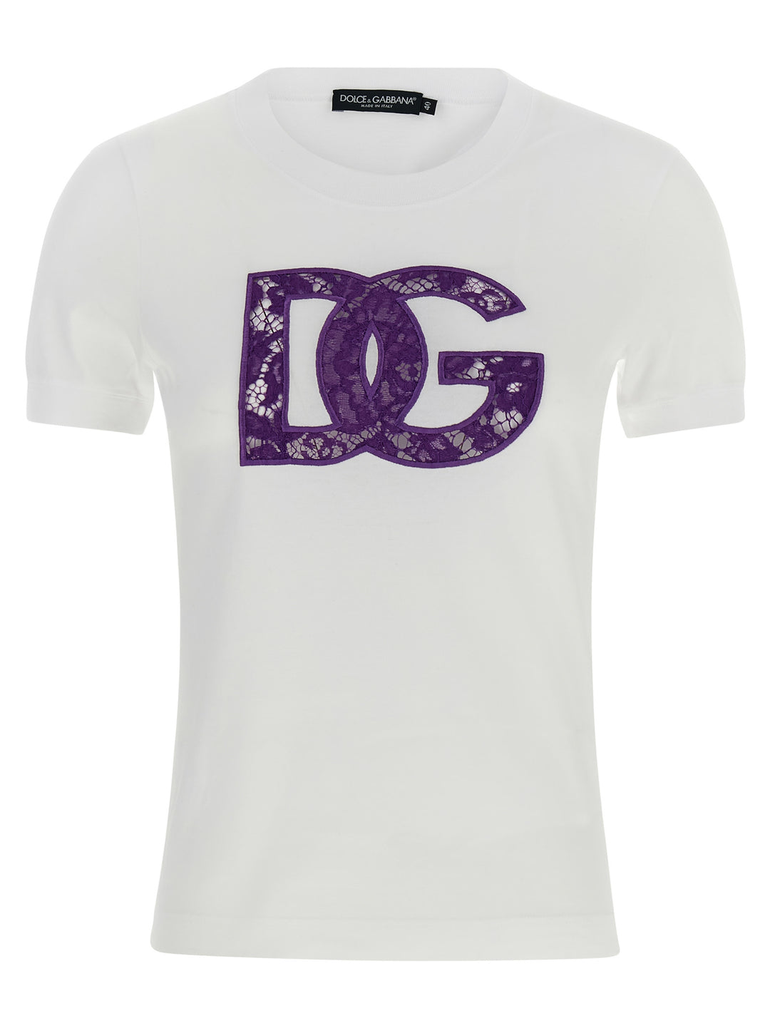 Dolce & Gabbana Lace T-shirt - White | 8b4749c3f8b04049ff462c29dc3ea98d53c2dd91