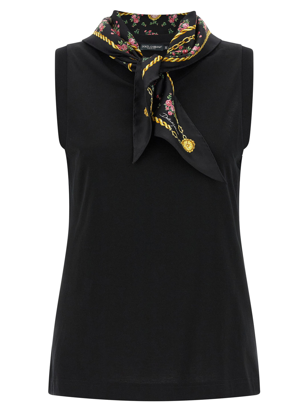 Dolce & Gabbana With Scarf T-shirt - Black | 68c402f8a7c33b14ce42c4e891aefe5e87b814c8