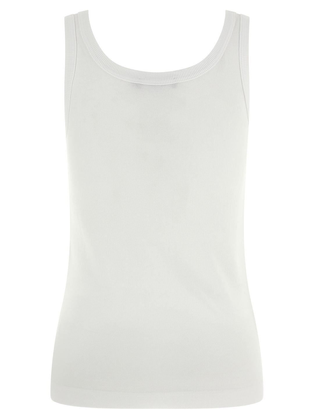 Dolce & Gabbana Logo Patch Tank Top Tops - White | 047ff0fd594bc222a0f90e7a01ee79f70a224fd3