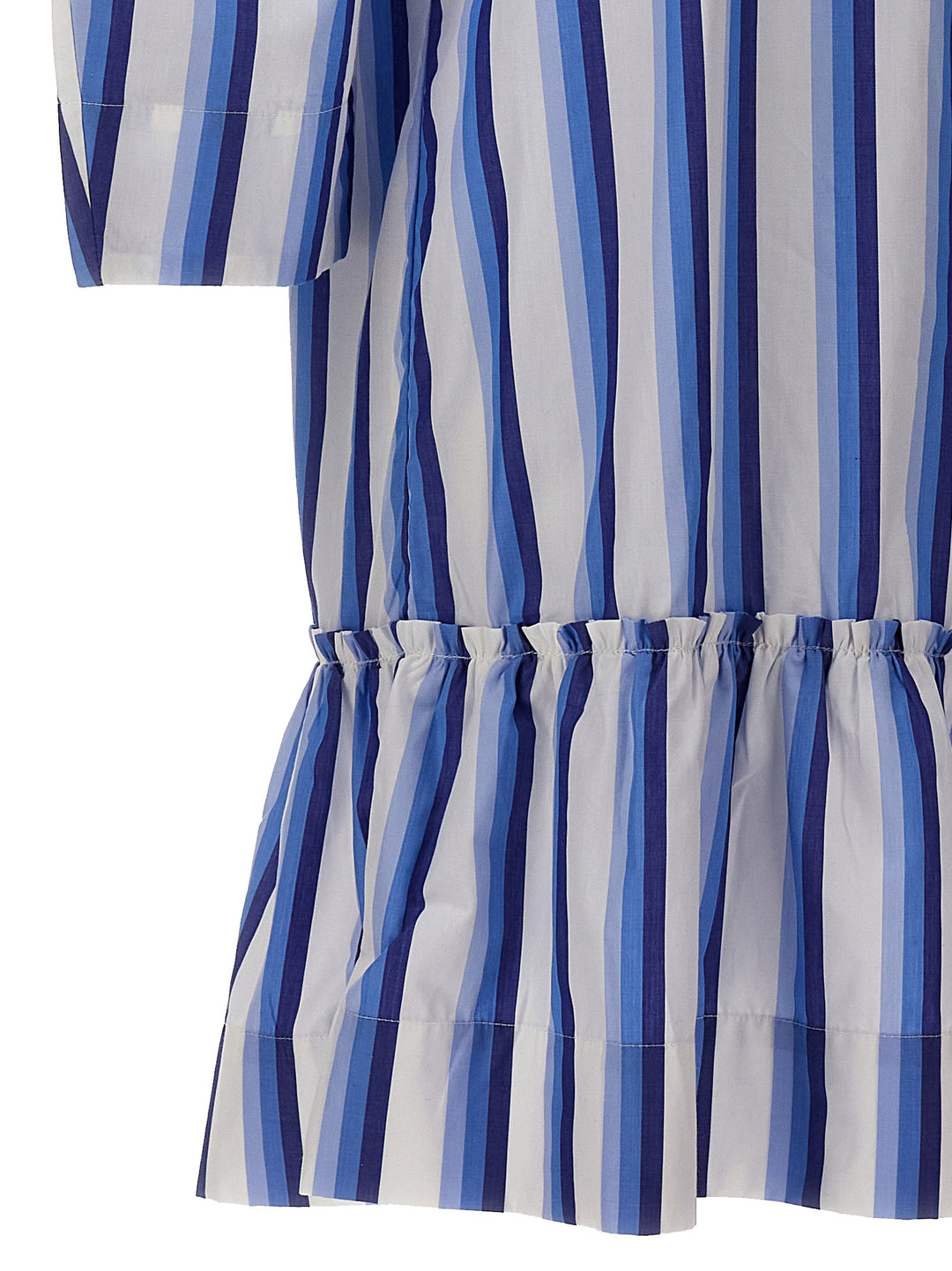 Striped Chemisier Dress Dresses Light Blue