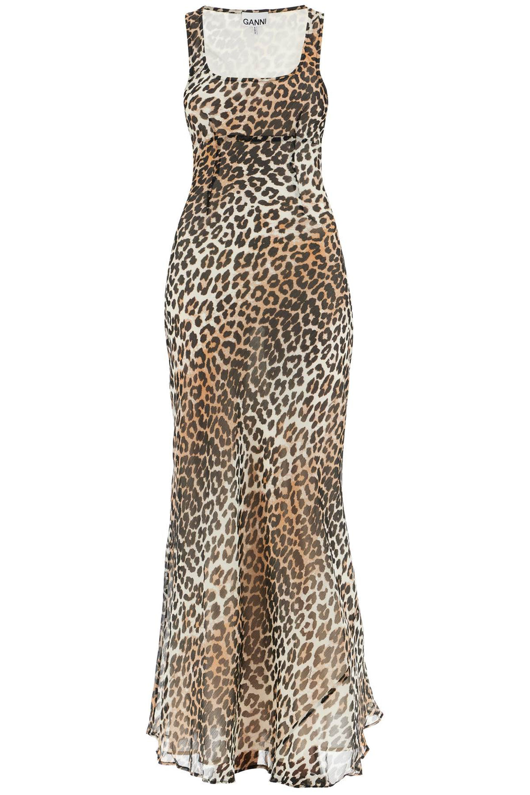 Maxi Abito In Chiffon Animalier