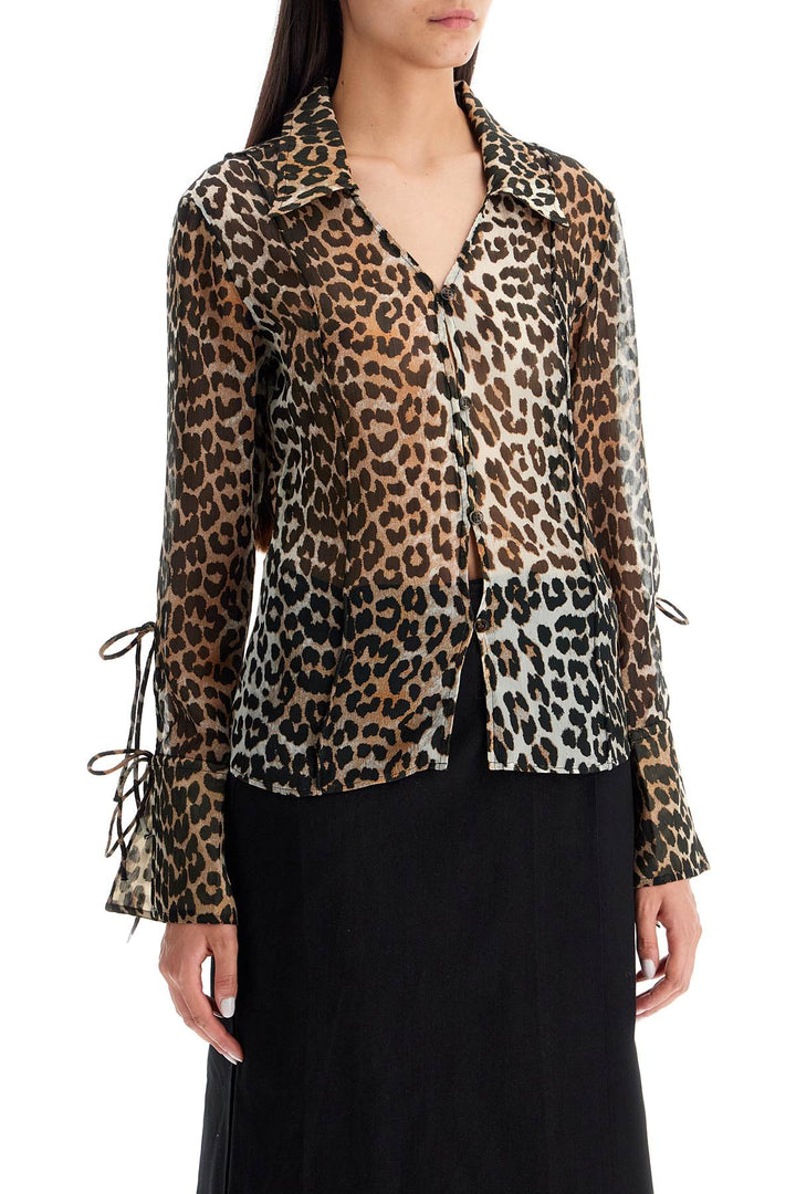 Blusa In Chiffon Leopardato