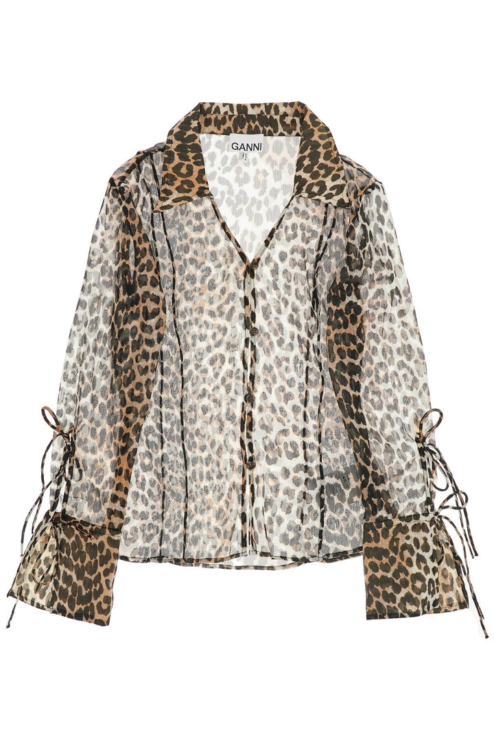 Blusa In Chiffon Leopardato