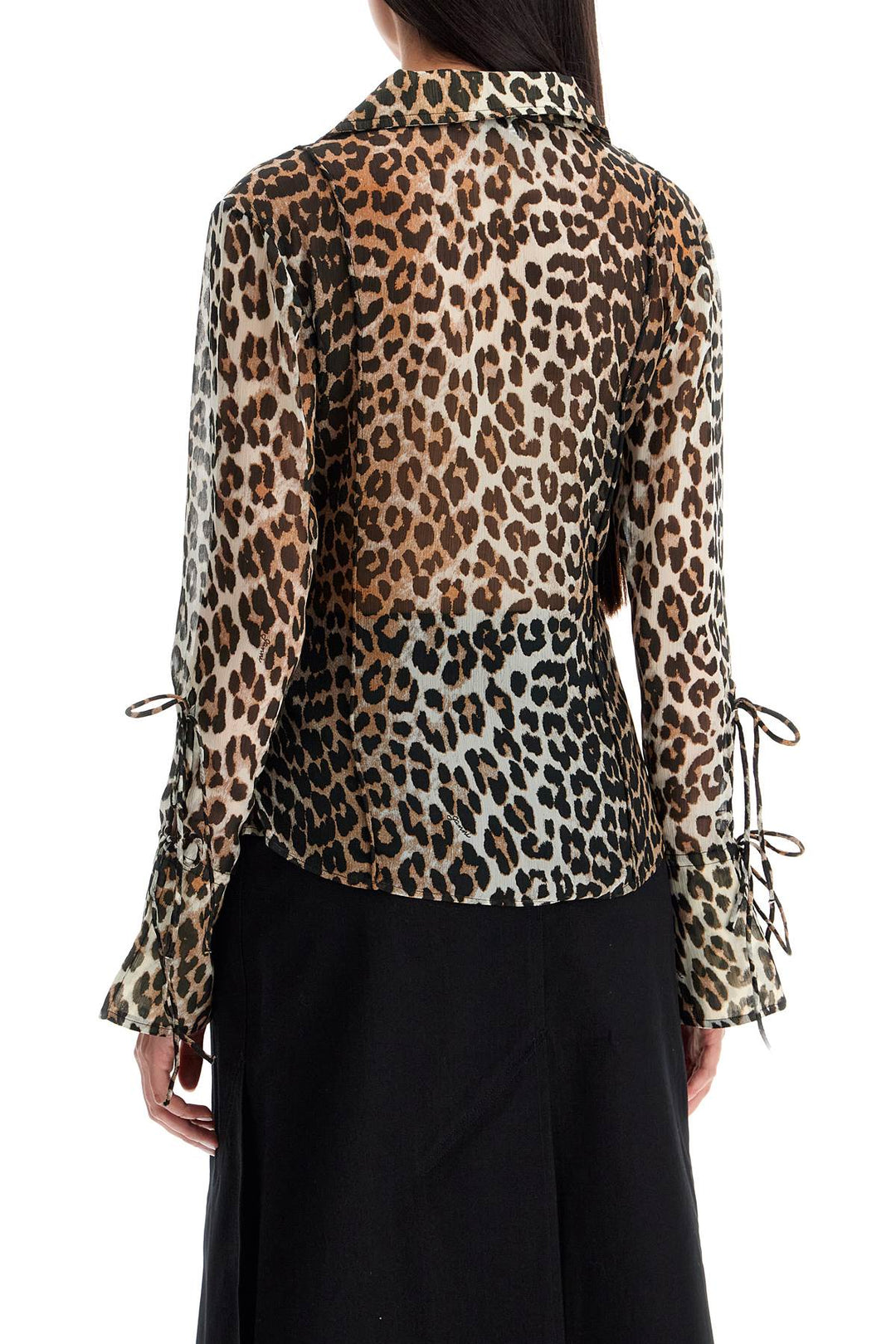 Blusa In Chiffon Leopardato