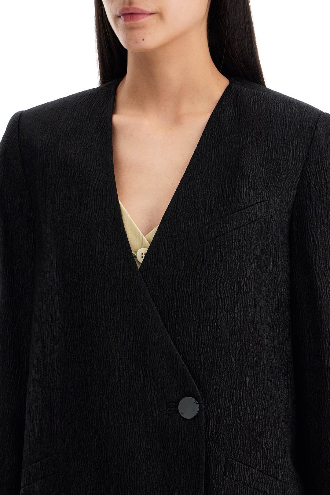 Blazer Boxy In Crepe Stretch