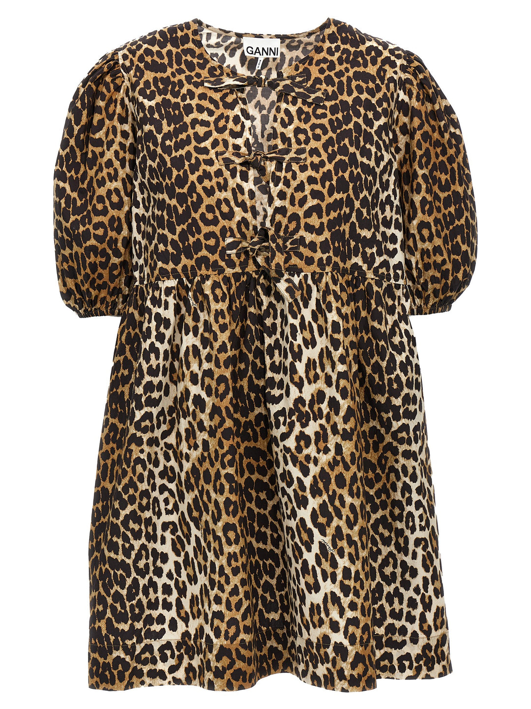 GANNI - Leopard Cotton Dress GANNI - Leopard Cotton Dress
