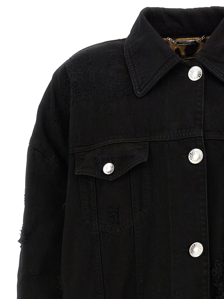 Denim Long Jacket Casual Jackets, Parka Black