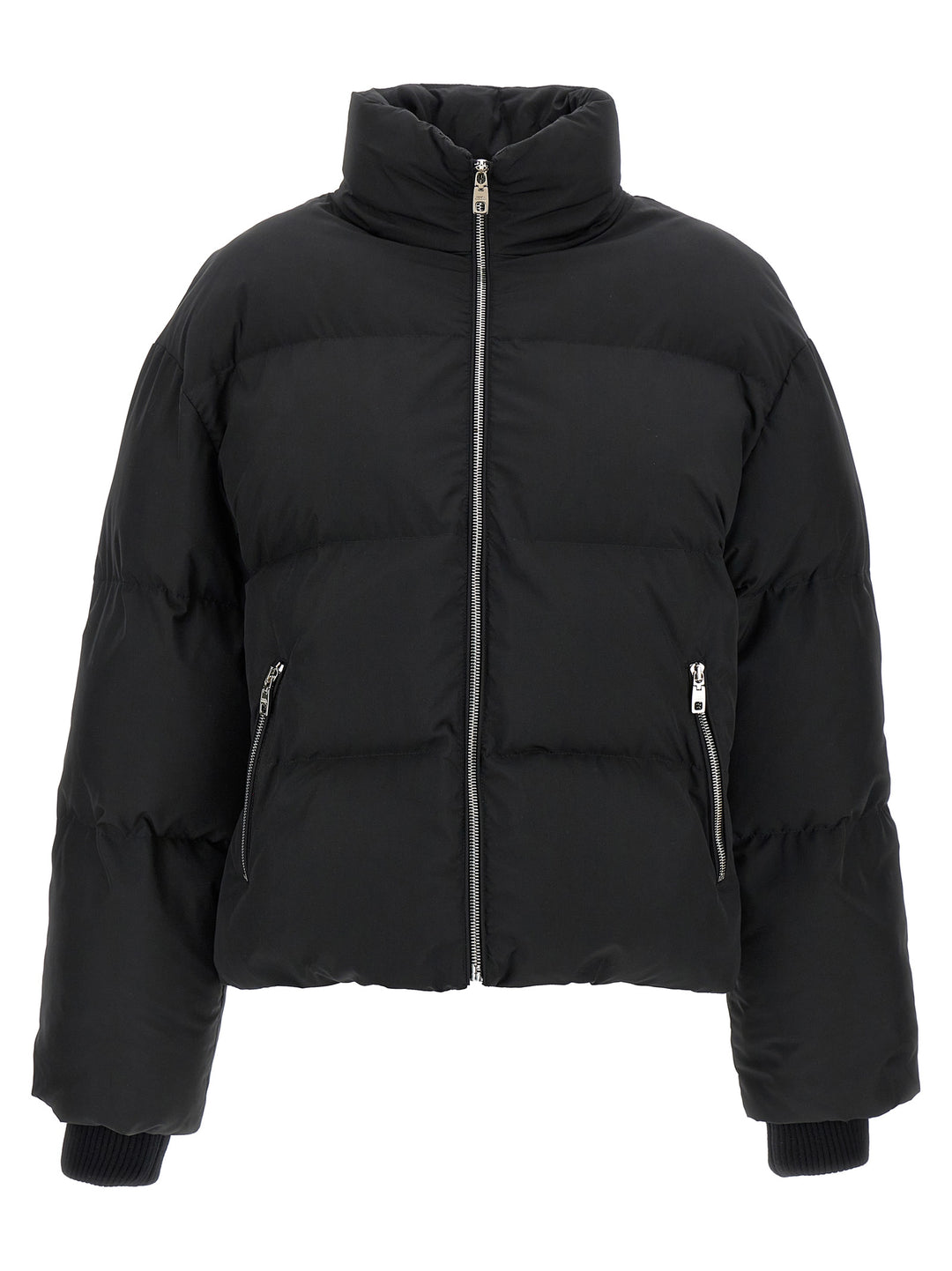 Nylon Bomber Jacket Casual Jackets, Parka Black