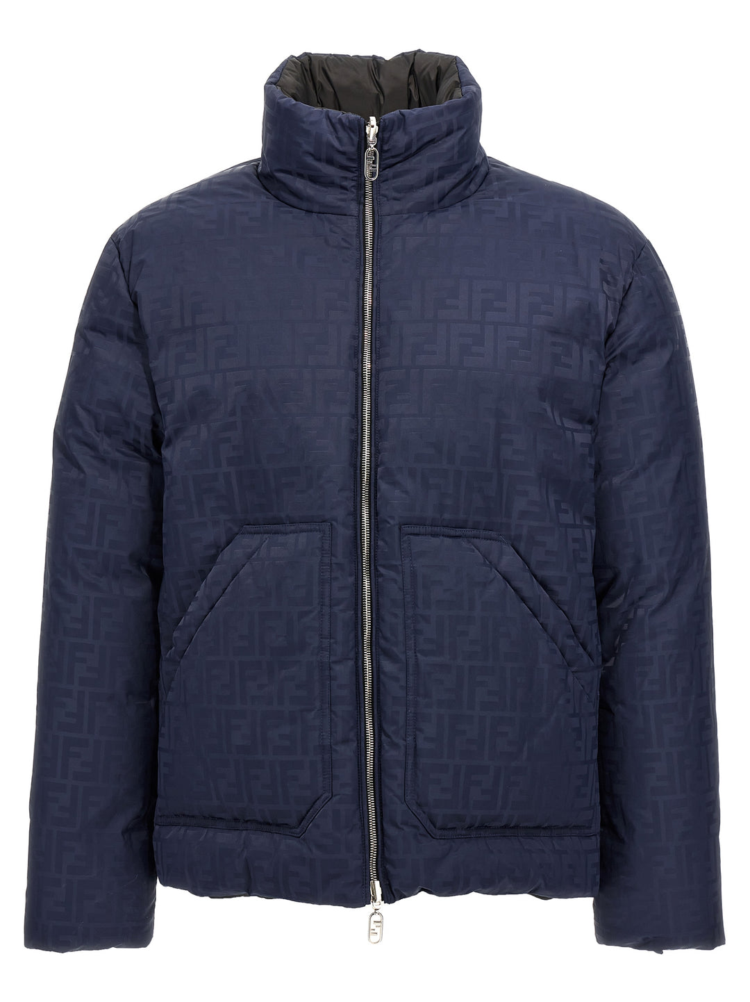 Ff Reversible Down Jacket Casual Jackets, Parka Blue