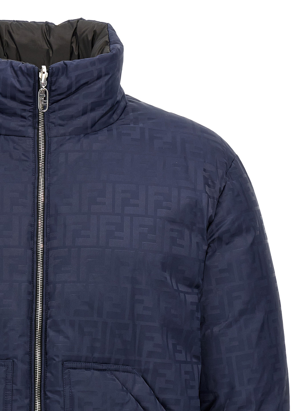 Ff Reversible Down Jacket Casual Jackets, Parka Blue