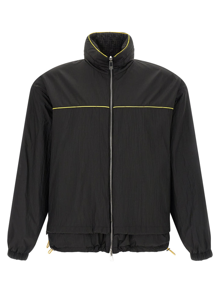 Fendi Reversible Windbreaker Puffer Jackets - Multicolor | 08f0d562082b0fa5fdad86cdaeef712deea7ab40