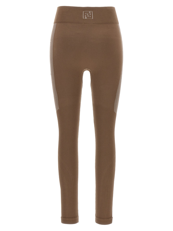 Fendi Seamless Leggings - Beige | 02e86ec92f889fef8a18ca42452f07a41d9e0784