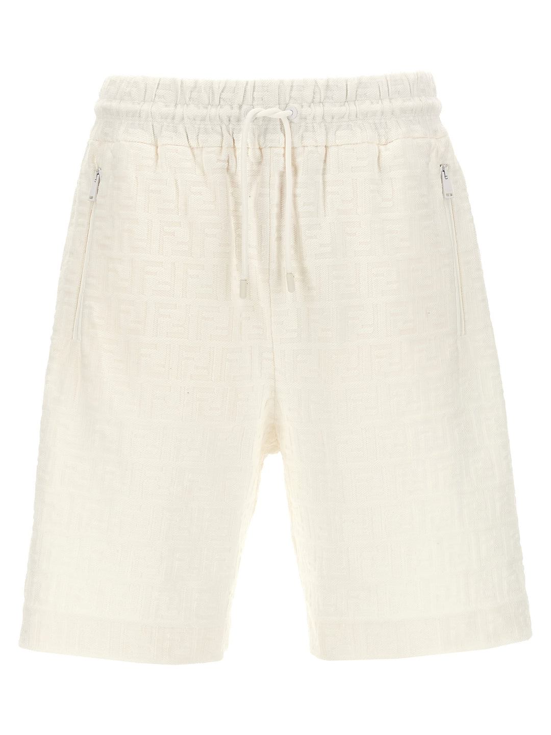 Jacquard Bermuda Shorts Bermuda, Short White