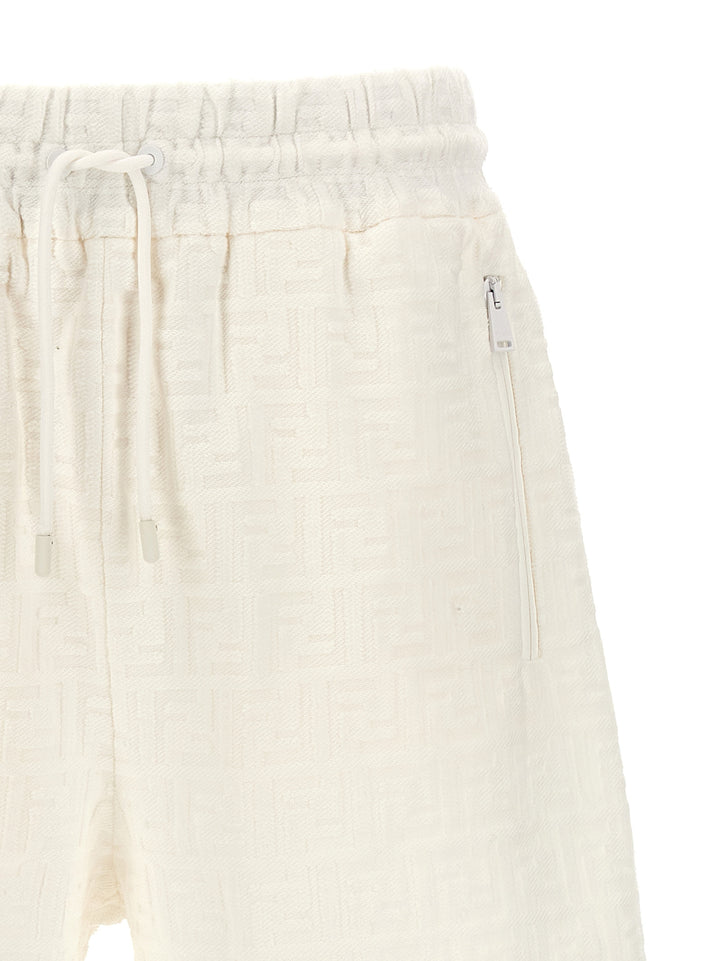 Jacquard Bermuda Shorts Bermuda, Short White