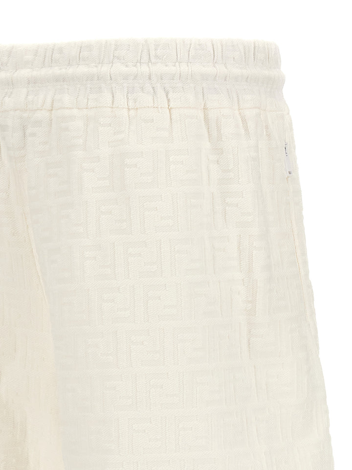 Jacquard Bermuda Shorts Bermuda, Short White