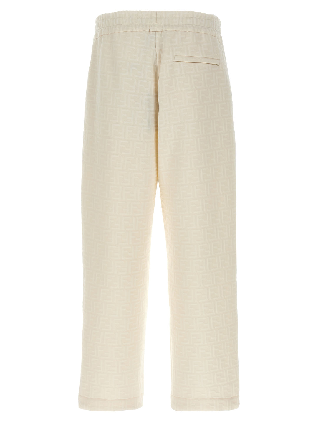 Fendi Ff Monogram Joggers Pants - White | f161ca868e498e7c4eca0c0c1a4cc4cd441af266