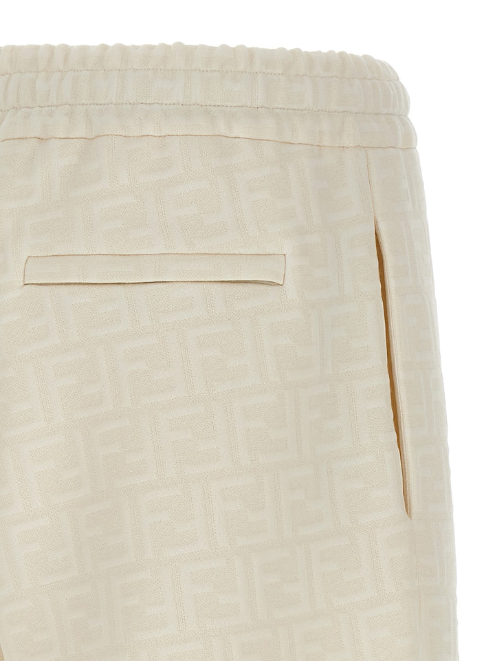 Fendi Ff Monogram Joggers Pants - White | c20398d4677c0f38722d6420abb71d7a09a5a829