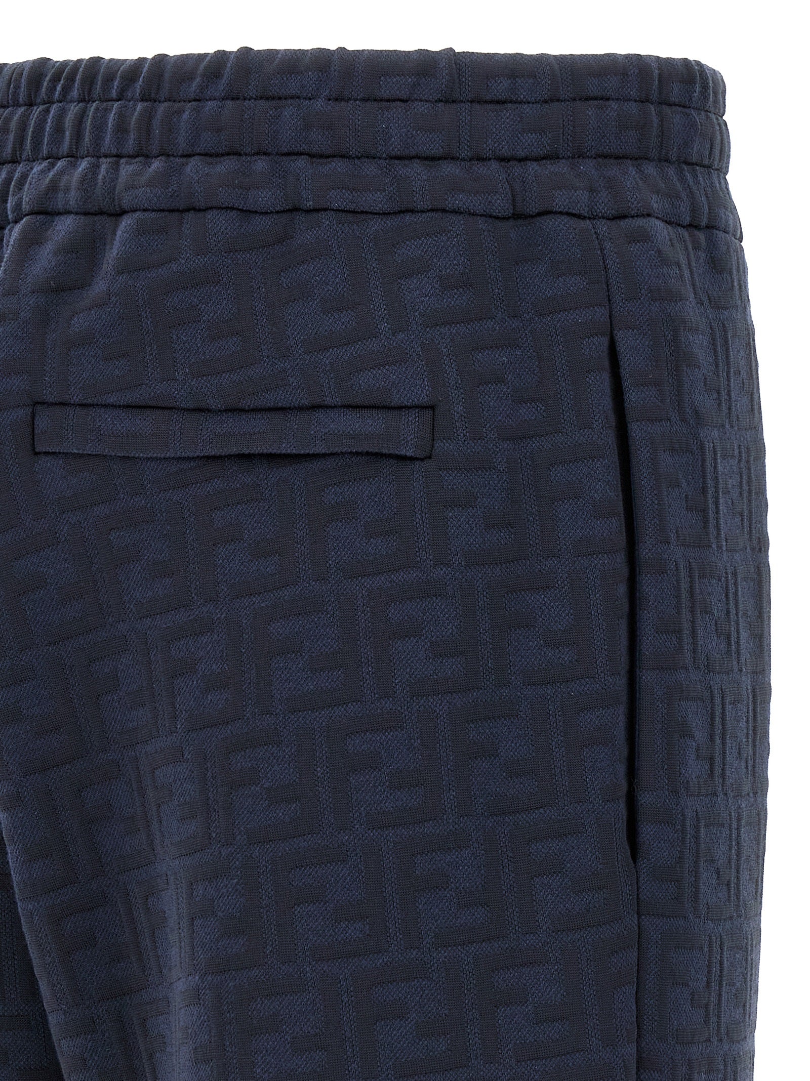 FENDI FFロゴパターン スリムフィットパンツ Fendi Ff Monogram Joggers Pants Blue | Wanan Luxury