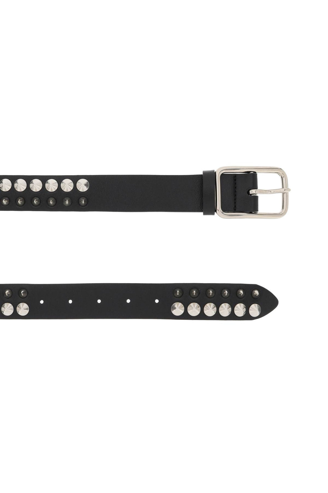 Leather Belt With Spikes