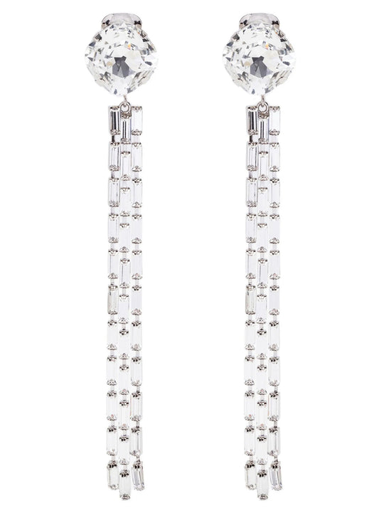 Fringed Earrings Jewelry Silver