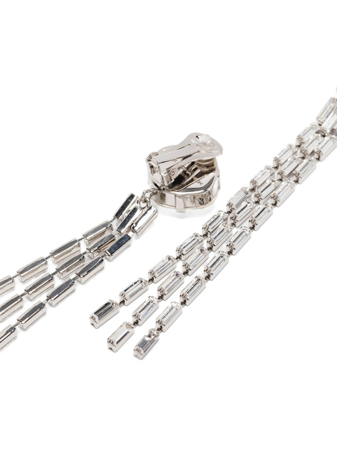 Alessandra Rich Fringed Earrings Jewelry - Silver | 8a04becfcb88cfadf81ffc36cee13aab2bf11073