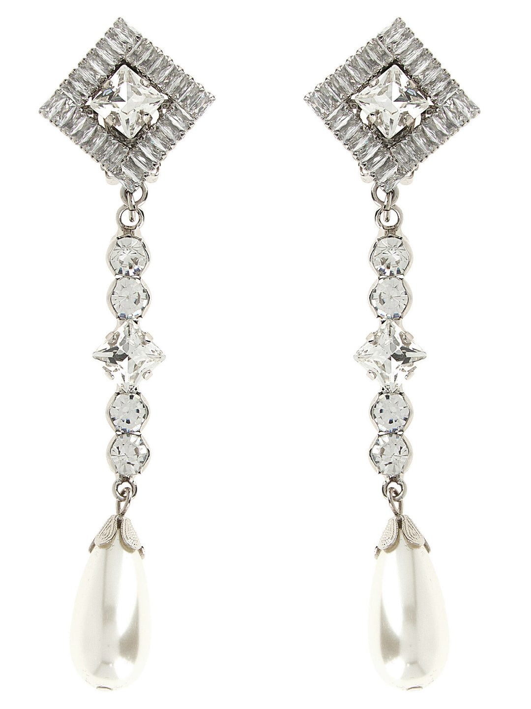 Alessandra Rich Pendant Earrings Jewelry - Silver | e8c399f7424a69046fca95f94377eb5cafa0da34