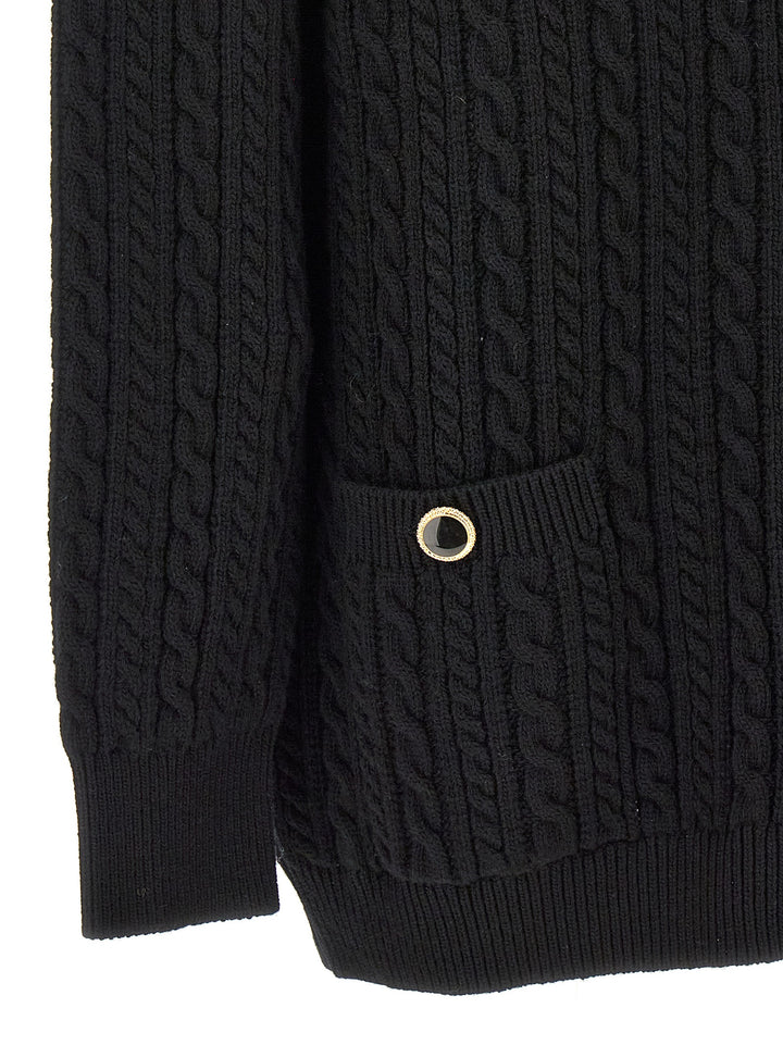 Wool Cardigan Sweater, Cardigans Black