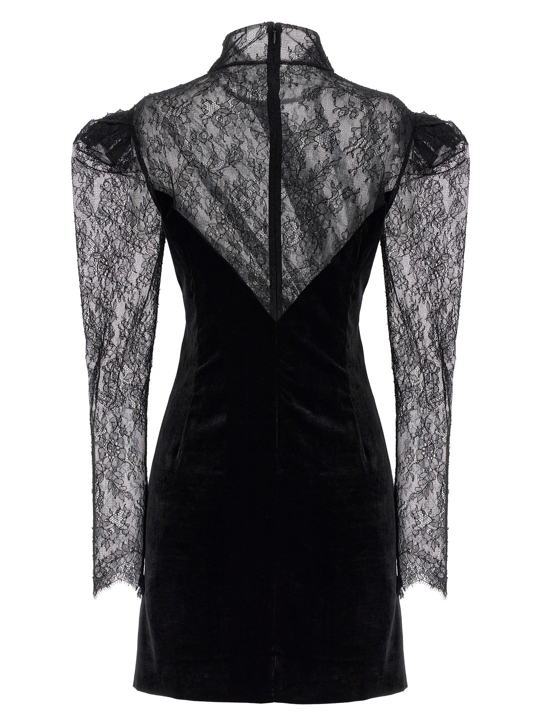 Lace Velvet Dress Dresses Black