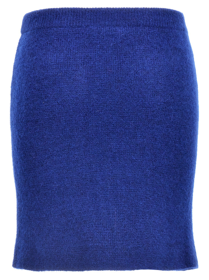 Alpaca Mini Skirt Skirts Blue